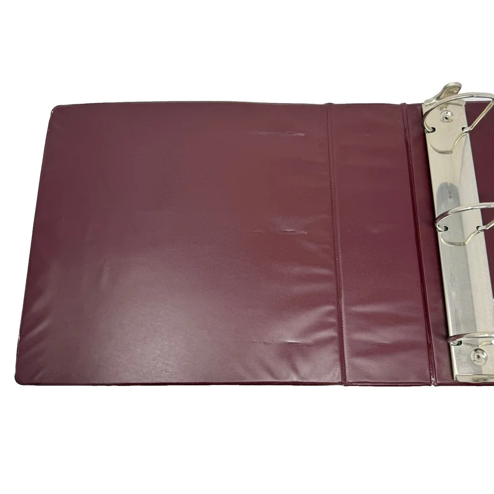 Pioneer BAC-10 Baseball Card Album Binder Vintage 3 Ring Burgundy